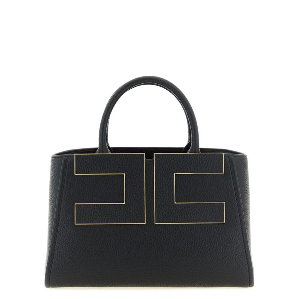 Elisabetta Franchi Black Polyester Tote Women's Bag